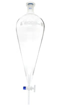 2000Ml Separating Funnel, Squibb, Glass Stopcock, Interchangeable Plastic Stopper, Size 29/32 -