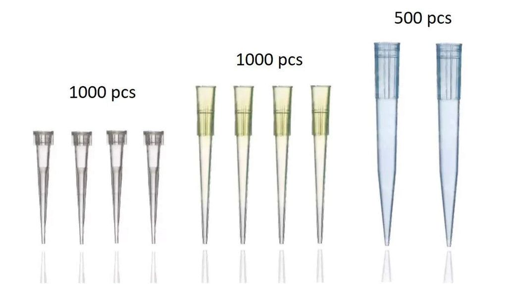 Laboratory Universal Pipette Tips Set with Racks: 10 Μl, 200 Μl and 1000 Μl