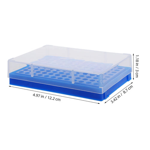 5Pcs Microcentrifuge Tube Rack 96-Well 0.2Ml Test Tube Holder Waterproof Tube Filling Trays Polypropylene Lab Tube Organizer for Laboratory and Chemistry Use