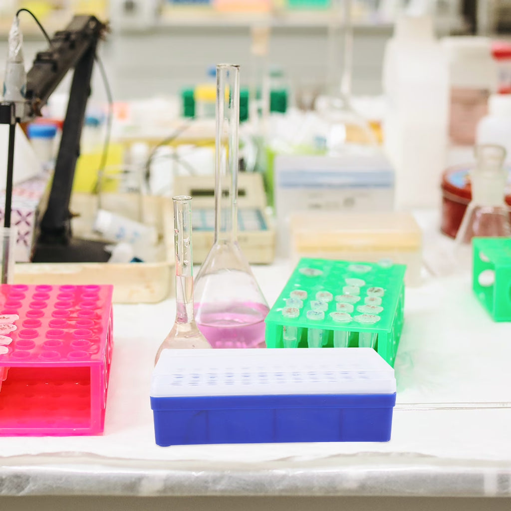 Laboratory Test Tube Rack Holder Pieces Plastic Lab Equipment Organizer