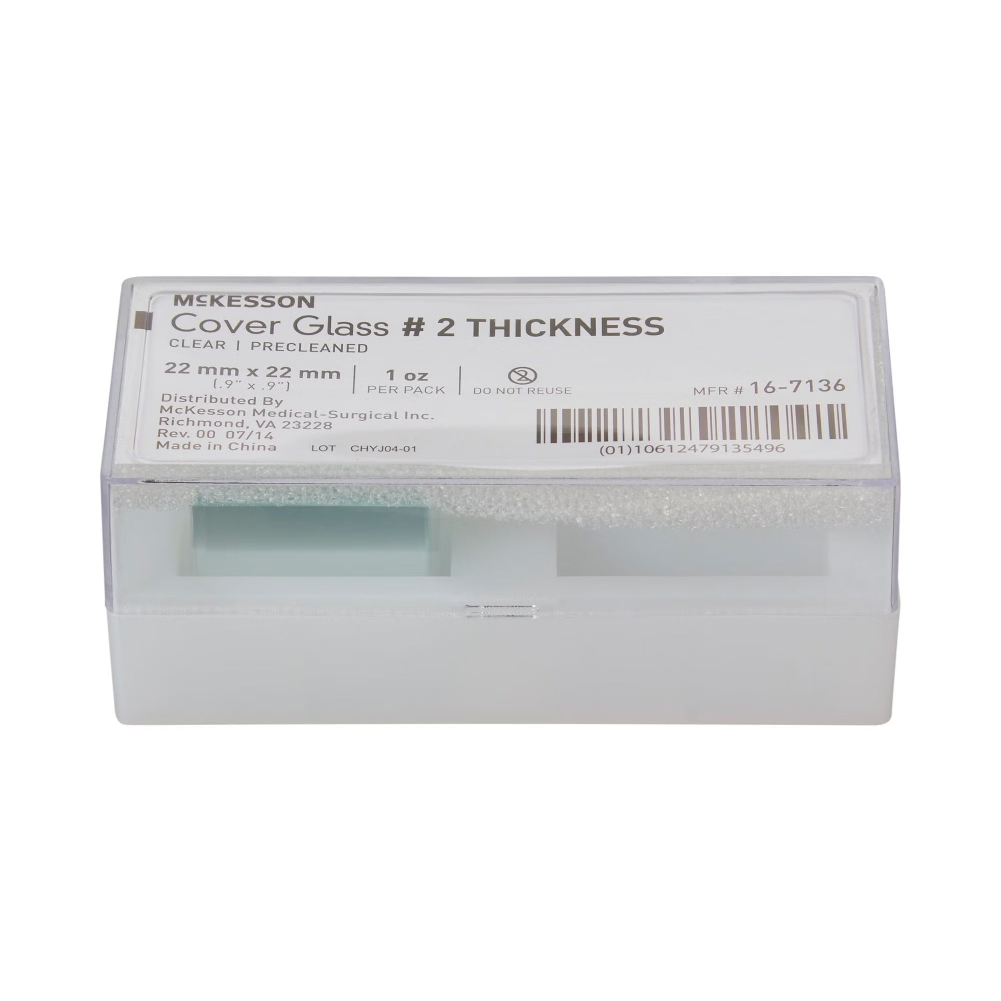 Microscope Cover Glass, No. 2 Thickness - 22 Mm X 22 Mm, 1 Ct