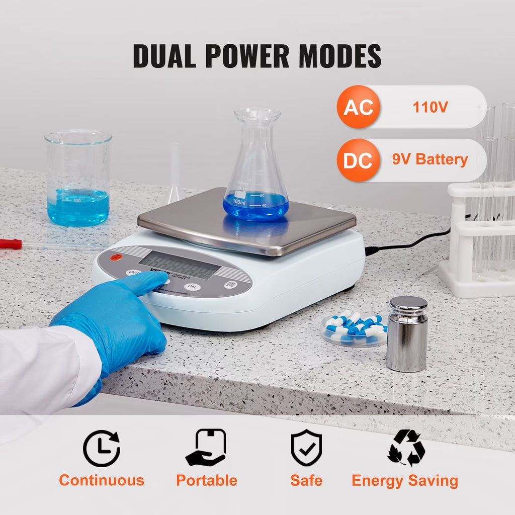 Analytical Balance, 3000G X 0.01G Accuracy High Precision Lab Scale, 13 Units Conversion Electronic Scientific Laboratory Scale, LCD Display Digital Jewelry Weighing Scale for Lab, Jewelry
