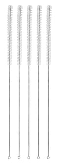 5PK Nylon Burette Cleaning Brushes, 23" - Twisted Stainless Steel Wire Handle - Ideal for 25Ml Burettes, Labware, Glassware, Tubes, Vents, Narrow Spaces -