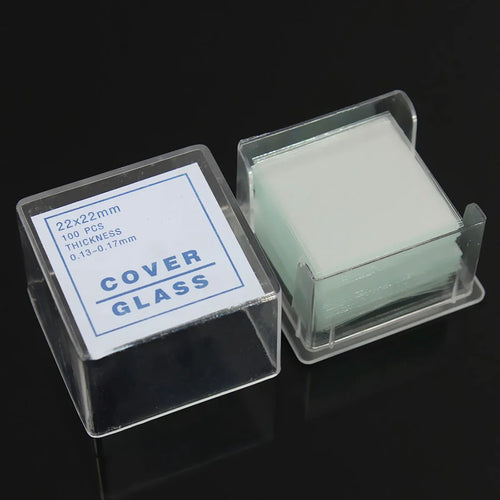 500Pcs Transparent Slides Coverslips Coverslides 22X22Mm for Microscope,500 Pcs 22 X 22Mm Microscope Cover Glass,Transparent