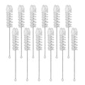Ultimate 12-Pack Nylon Cleaning Brushes with Flexible Stainless Steel Handles - Perfect for Bottles, Straws, and Narrow Glassware!