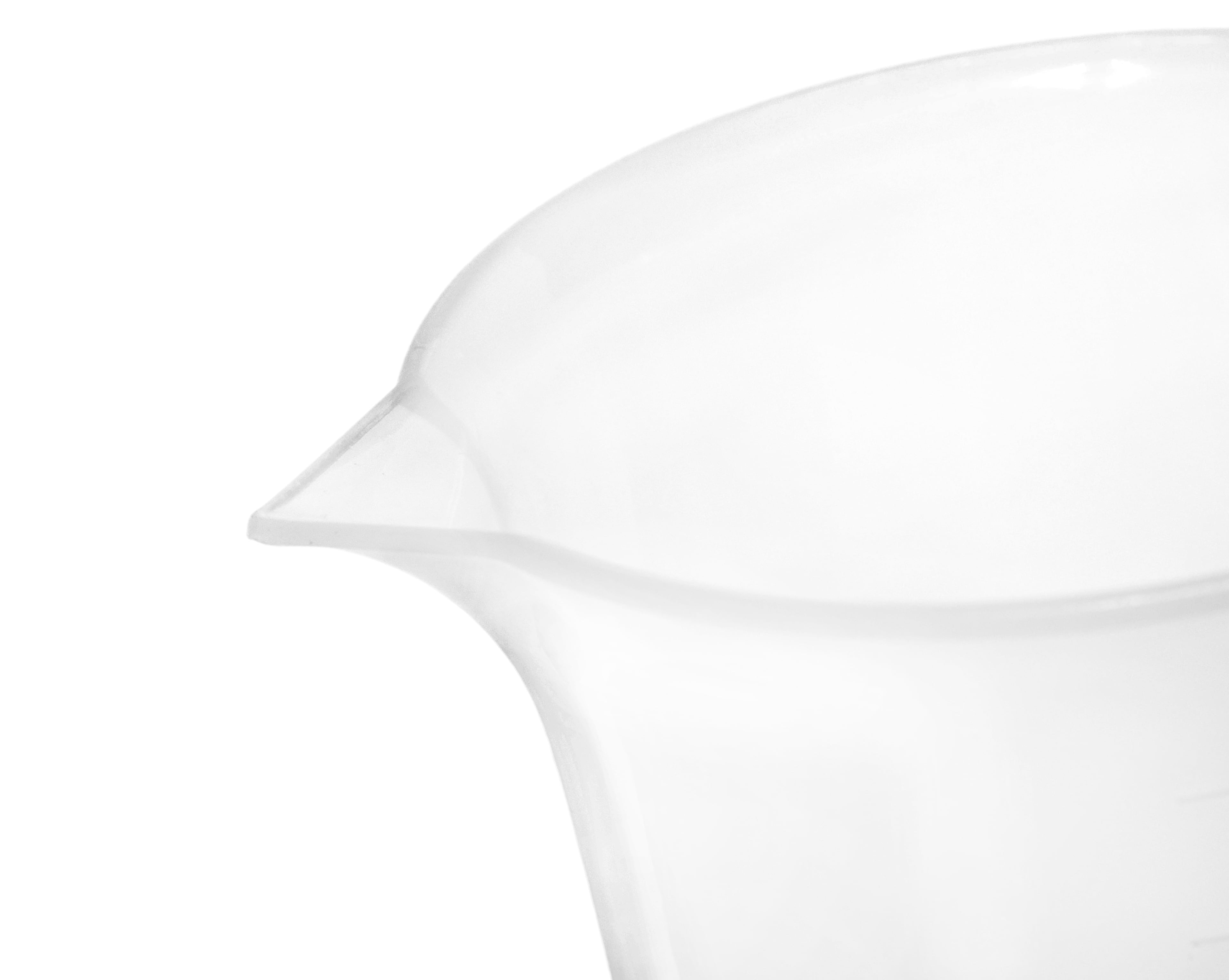 Measuring Jug, 250Ml - Polypropylene Plastic - Raised Graduations - Chemical Resistant, Autoclavable - Handle for Convenient Lifting -