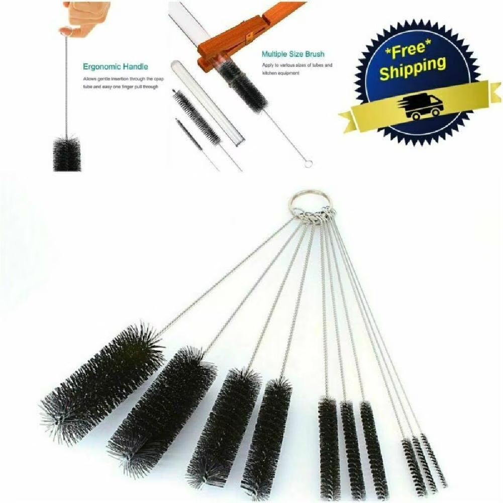 10X Lab Brush for Pipe Cleaner, Test Tube, Glassware, Bottle, Tubing Fluval