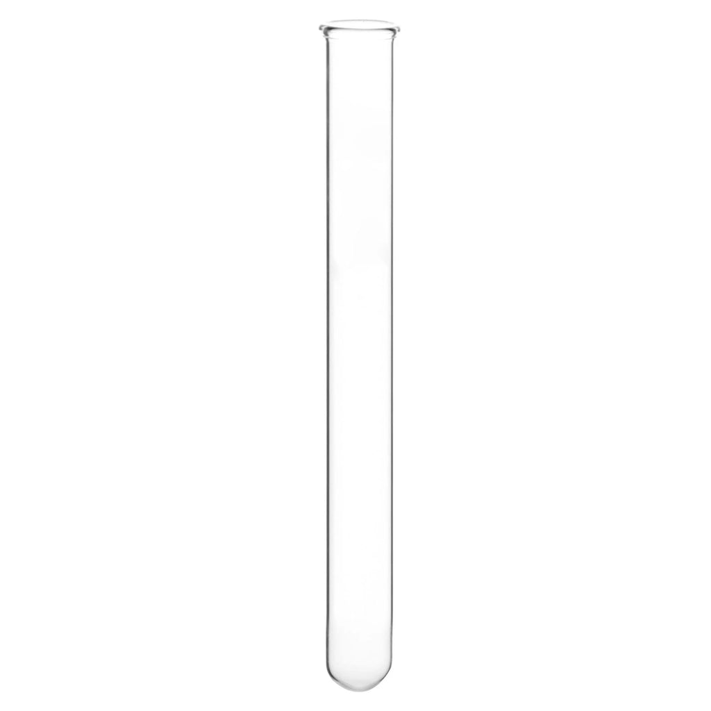 8Ml Heavy Wall Test Tubes with Beaded Rim - Pack of 100 - Borosilicate Glass, Durable Lab Glassware for Scientific Research and Experiments