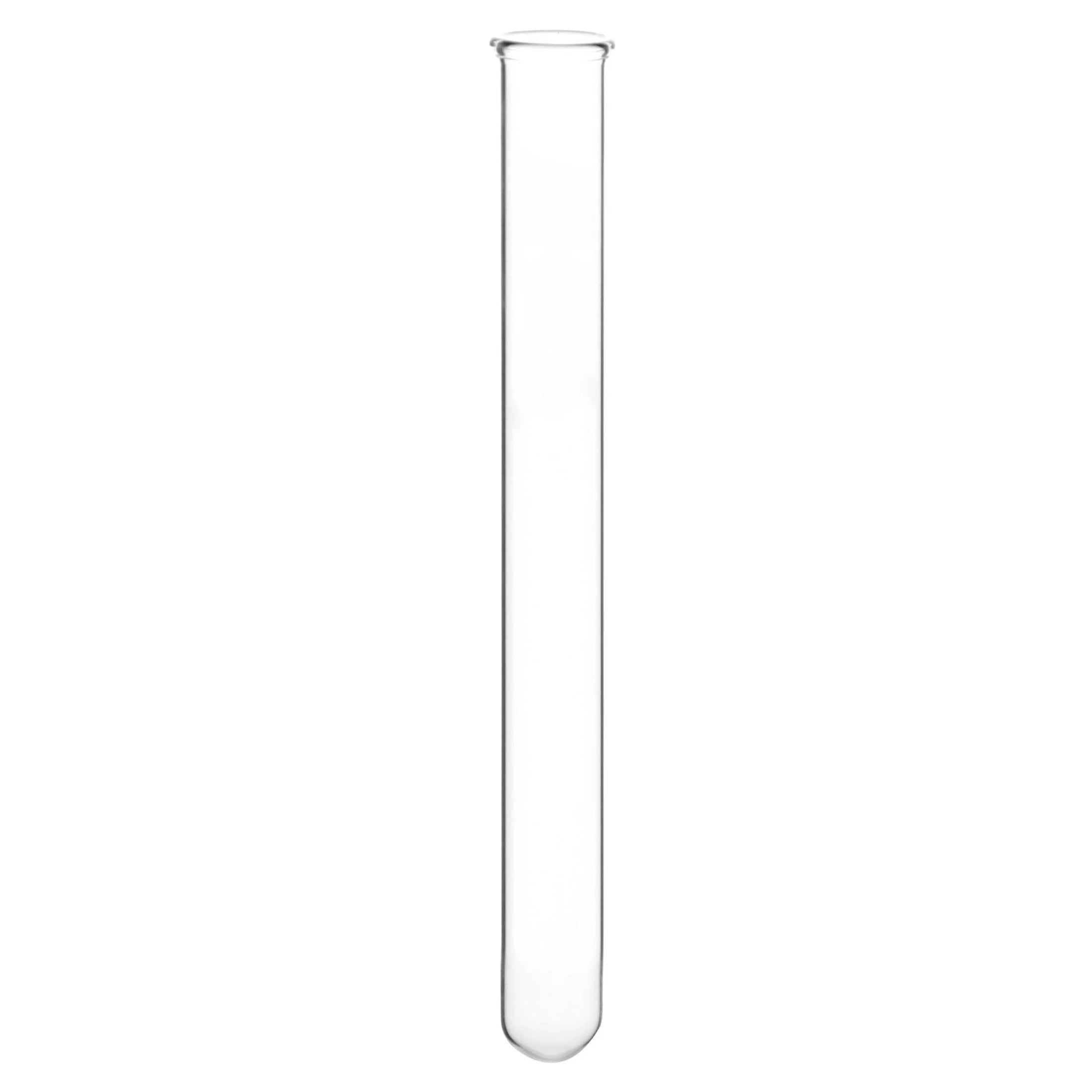 8Ml Heavy Wall Test Tubes with Beaded Rim - Pack of 100 - Borosilicate Glass, Durable Lab Glassware for Scientific Research and Experiments