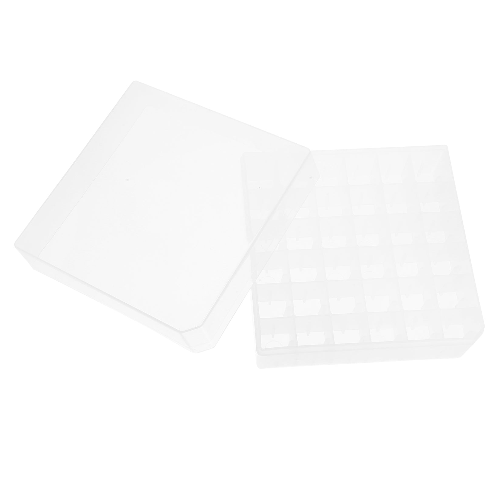 Premium White Centrifuge Tube Storage Holder - 36 Grid Lab Organizer for Freezer Use