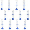 - 250Ml Borosilicate Glass Graduated Cylinder with Spout, Detachable Hexagonal Base & Protection Collar - Class B, Heat Resistant for Science Labs & Classrooms, 12 Pack