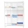 Acrylic Test Tube Rack 9-Compartment — Wall-Mount or Countertop