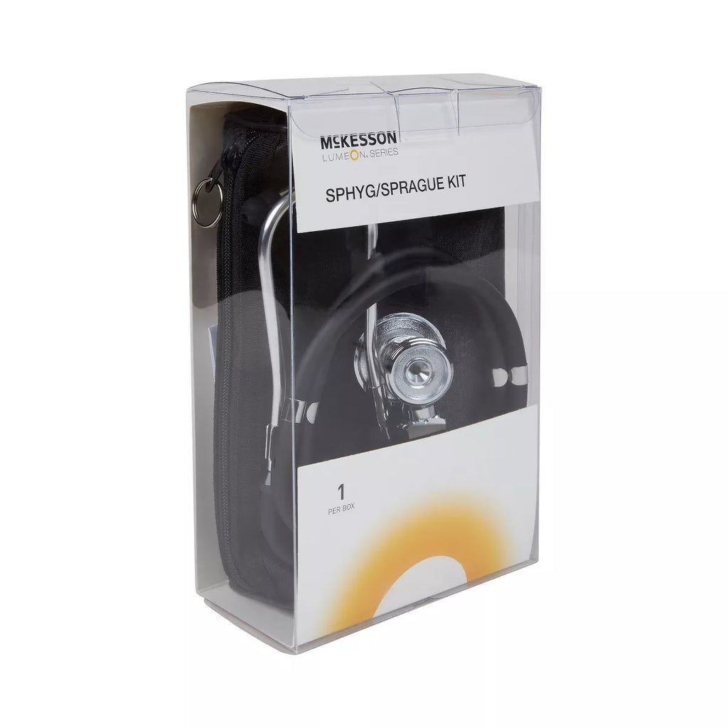 Mckesson Size 11 Reusable Blood Pressure Monitor and Stethoscope Set – Complete Diagnostic Kit for Adults