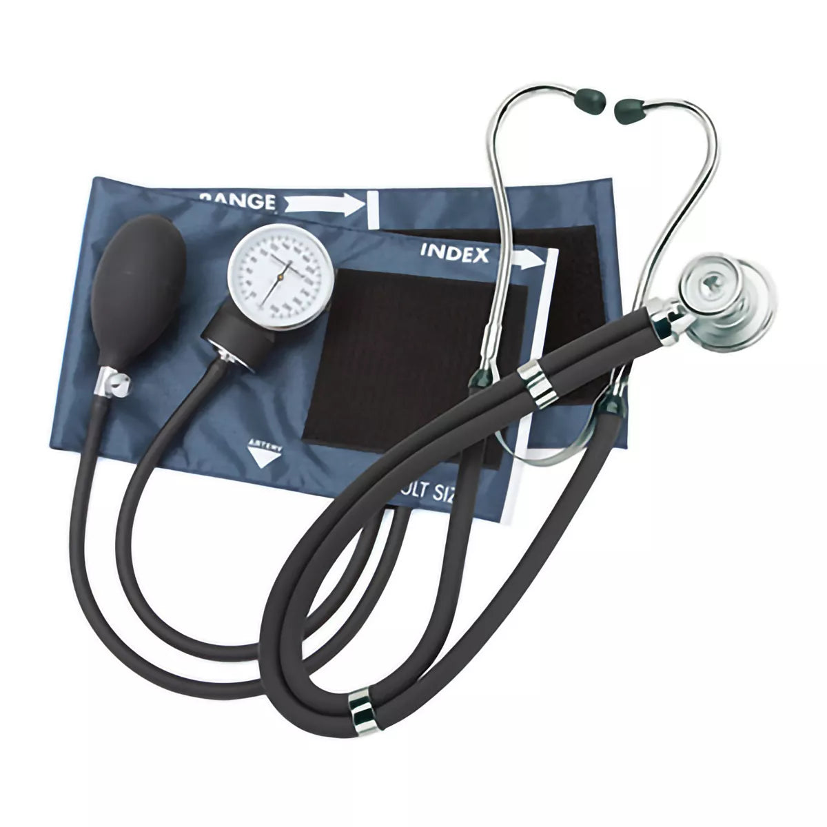 Mckesson Size 11 Reusable Blood Pressure Monitor and Stethoscope Set – Complete Diagnostic Kit for Adults
