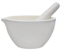 Porcelain Mortar & Pestle Set, 67Oz (2000Ml) - Unglazed Grinding Surface - Excellent for Kitchen or Laboratory - Grinds Powdered Chemicals, Herbs & Spices - Pill Crusher - White -