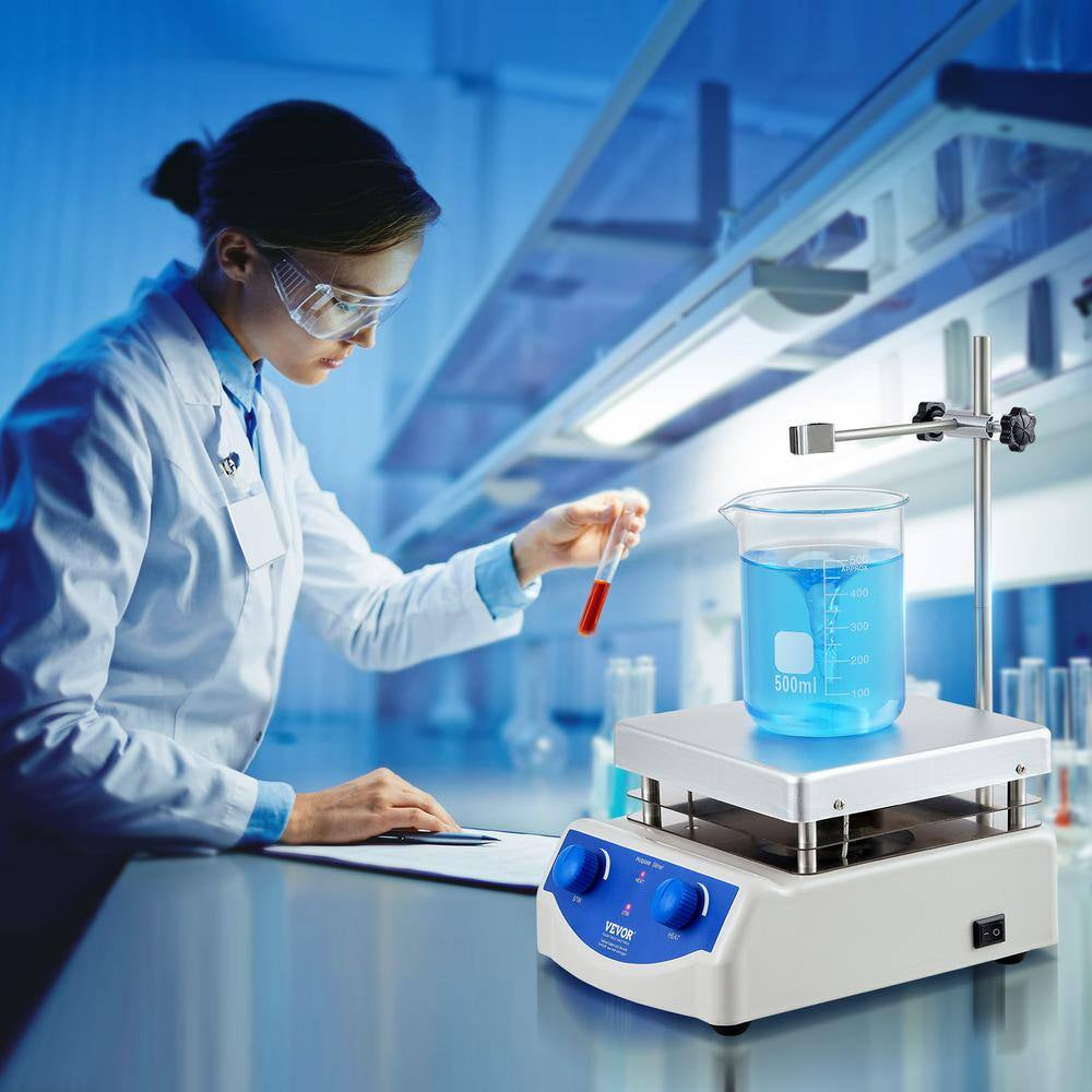 Magnetic Stirrer Hot Plate 2000 RPM with Stir Bar, 3000 Ml Lab Stirrers, Support Stand Stir Plate 500 W