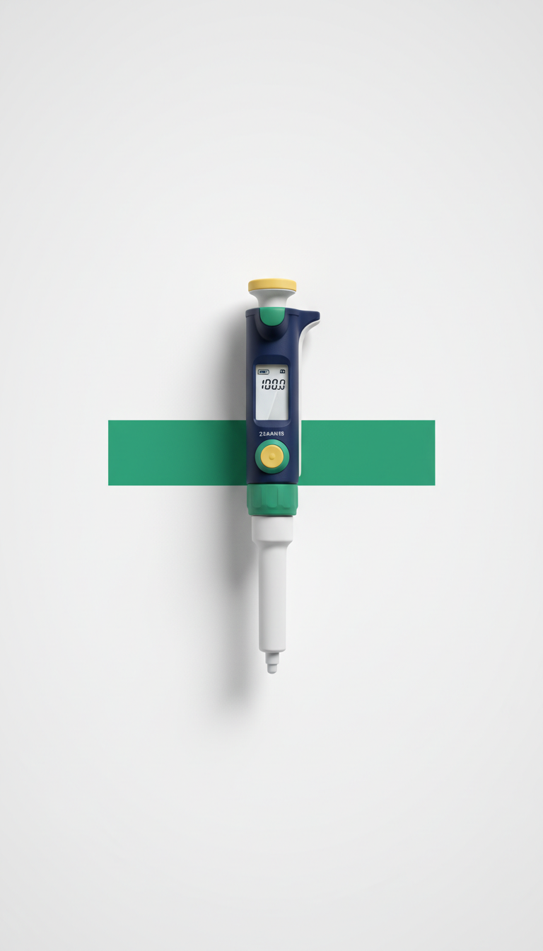 Precision Digital Micropipette with Ergonomic Grip