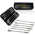 Stainless Steel Double Ended Micro Lab Spatula Sampler Set of 6