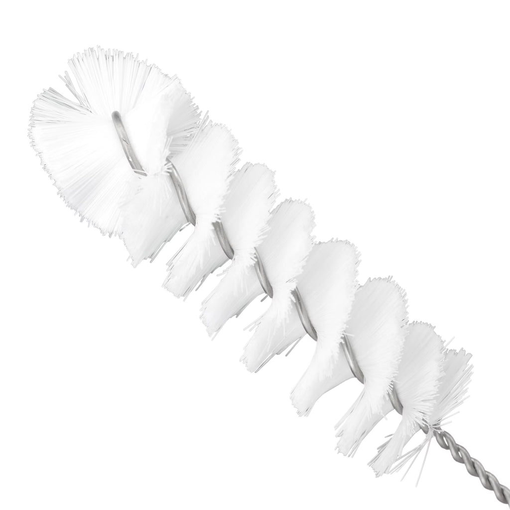 Ultimate 12-Pack Nylon Cleaning Brushes with Flexible Stainless Steel Handles - Perfect for Bottles, Straws, and Narrow Glassware!