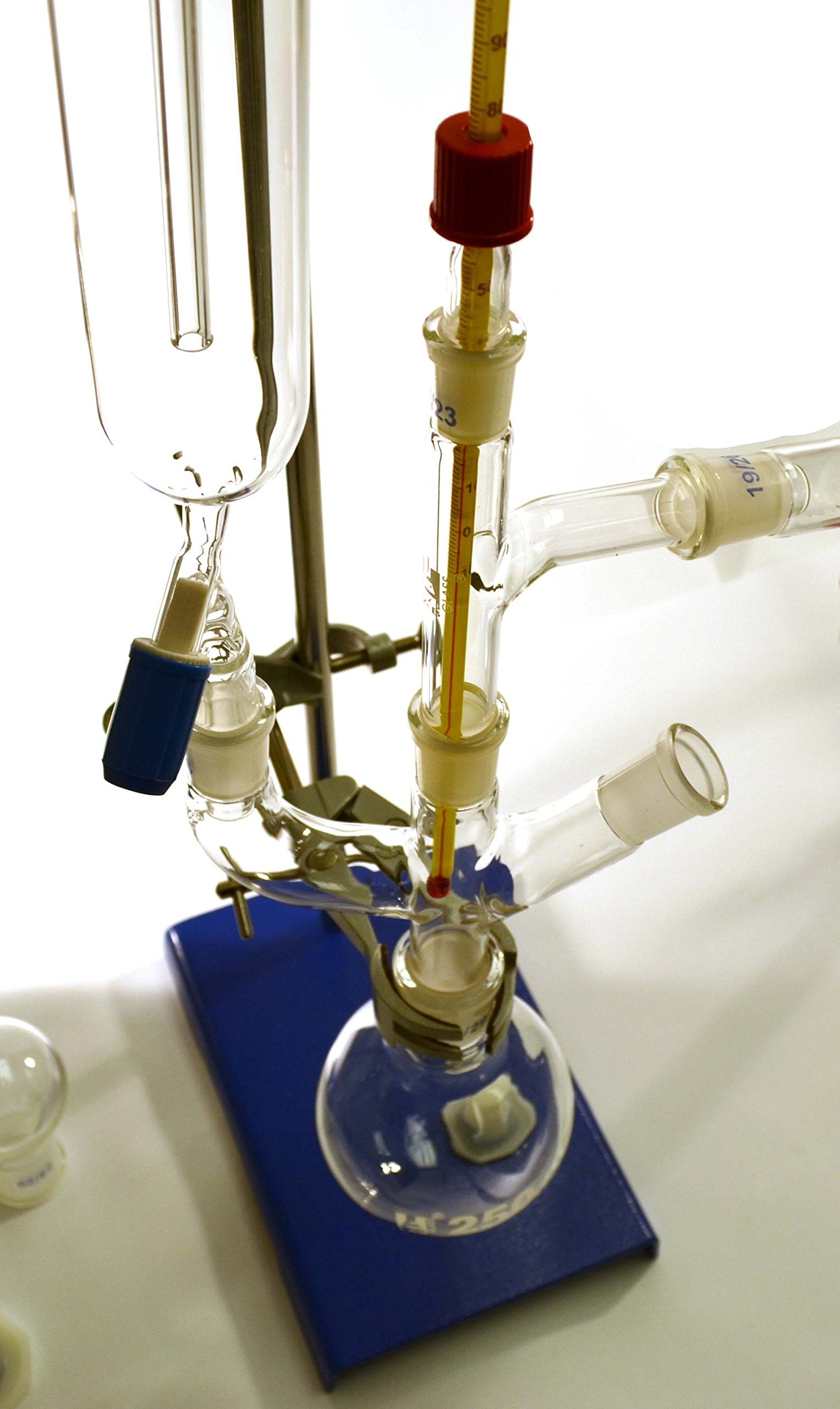 Advanced Organic Chemistry Distillation Glassware Set, 17 Piece, 22 Interchangeable Fittings, Borosilicate Glass