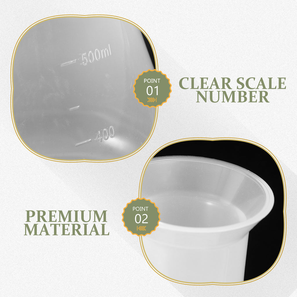 4-Piece Erlenmeyer Flask Set Transparent Scientific Glassware for Students Liquid Measurement and Lab Use