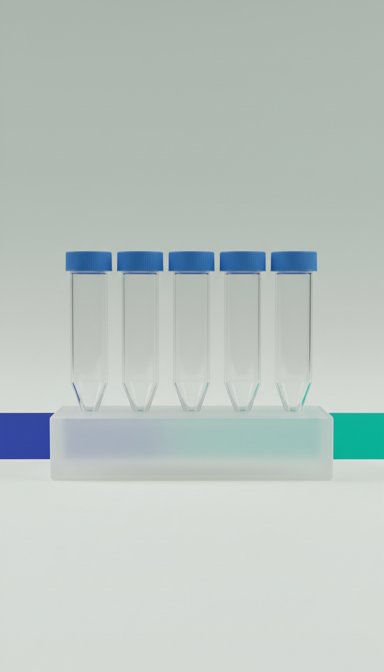 High-Clarity Conical Centrifuge Tube Set