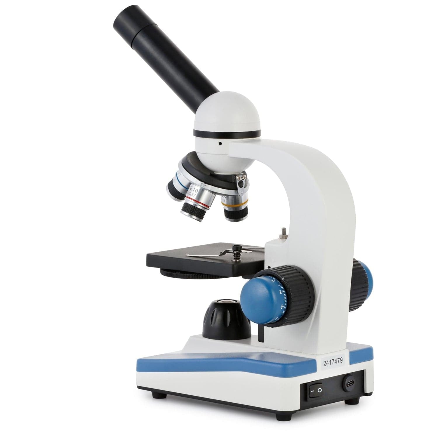 M150C / M150C-I 40X-1000X All-Metal Optical Glass Lenses Cordless LED Student Biological Compound Microscope