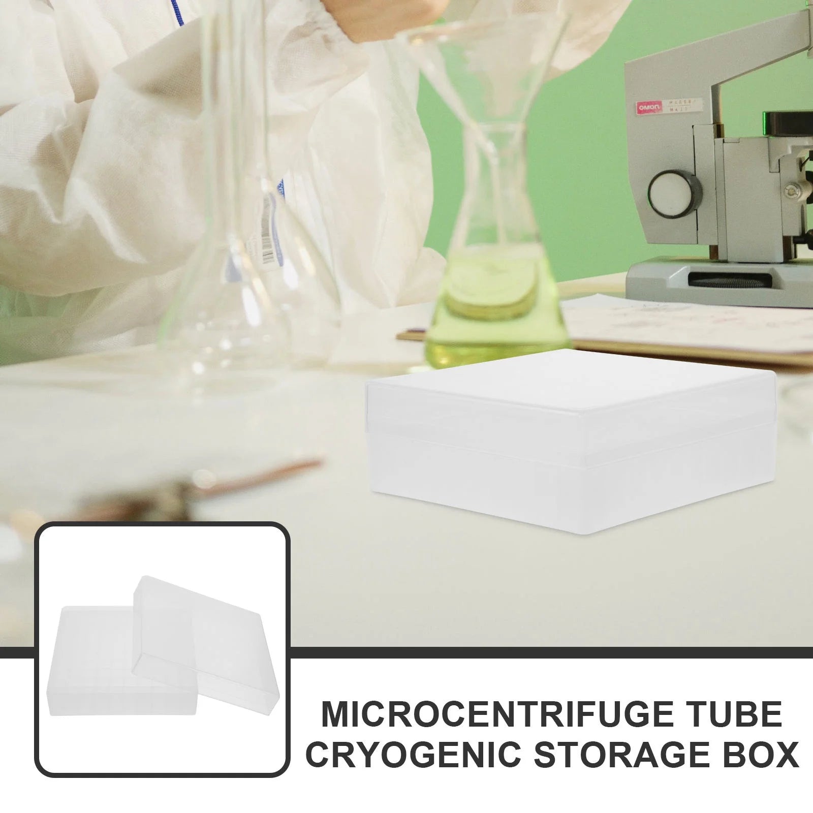 Premium White Centrifuge Tube Storage Holder - 36 Grid Lab Organizer for Freezer Use