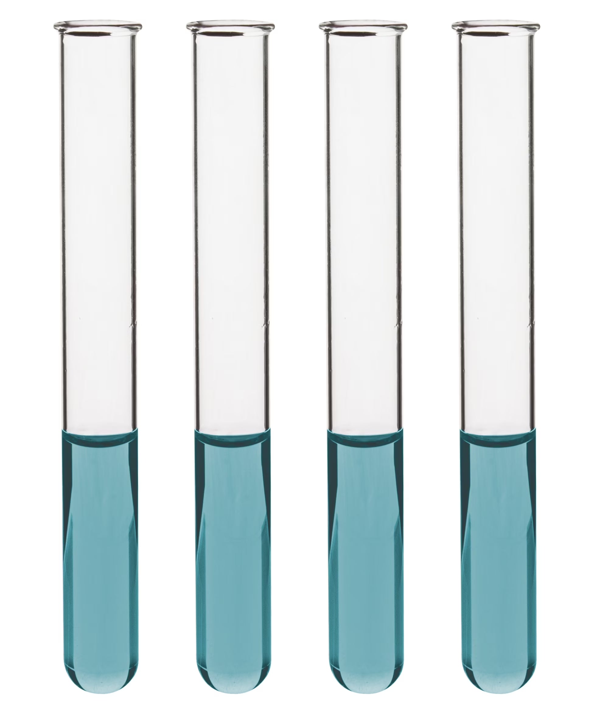 48PK Test Tubes, 3Ml - Borosilicate 3.3 Glass - 1Mm Thick Walls, Beaded Rim - Superior Heat & Chemical Durability - 3" Tall, 0.4" Diameter -