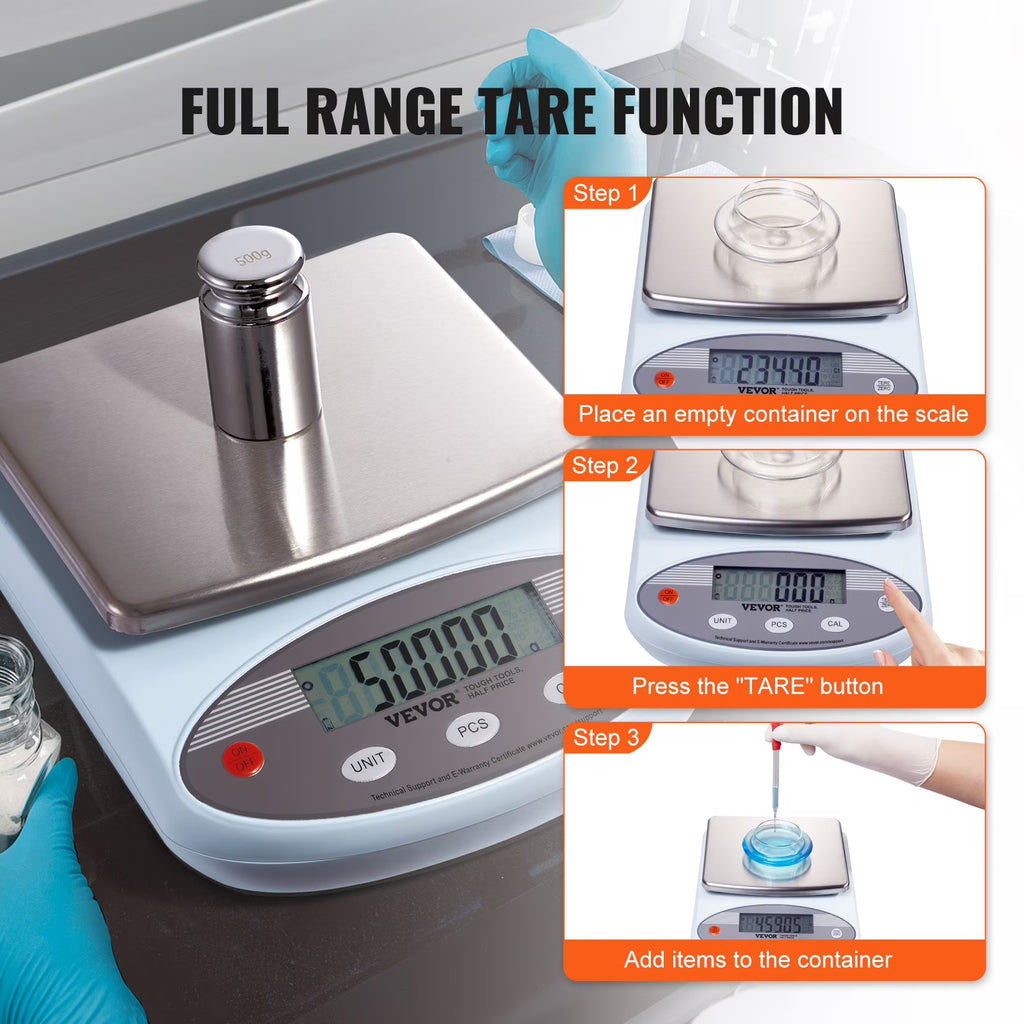 Analytical Balance, 3000G X 0.01G Accuracy High Precision Lab Scale, 13 Units Conversion Electronic Scientific Laboratory Scale, LCD Display Digital Jewelry Weighing Scale for Lab, Jewelry