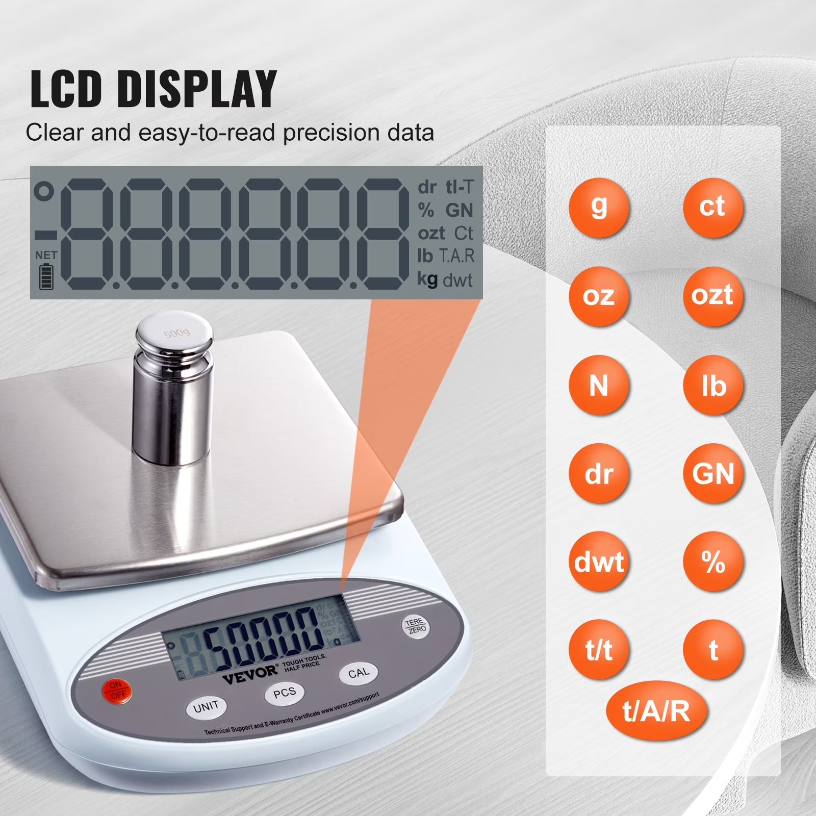 Analytical Balance, 3000G X 0.01G Accuracy High Precision Lab Scale, 13 Units Conversion Electronic Scientific Laboratory Scale, LCD Display Digital Jewelry Weighing Scale for Lab, Jewelry