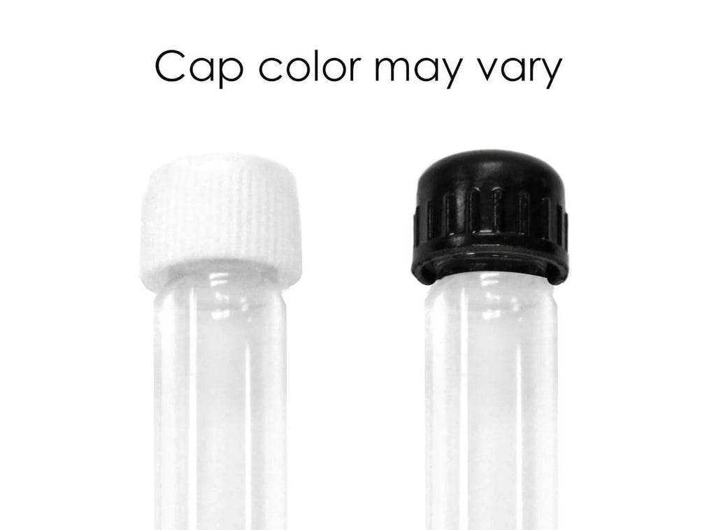 Premium Borosilicate Test Tubes with Rubber Screw Caps - 50 mL Culture Tubes (Pack of 12)