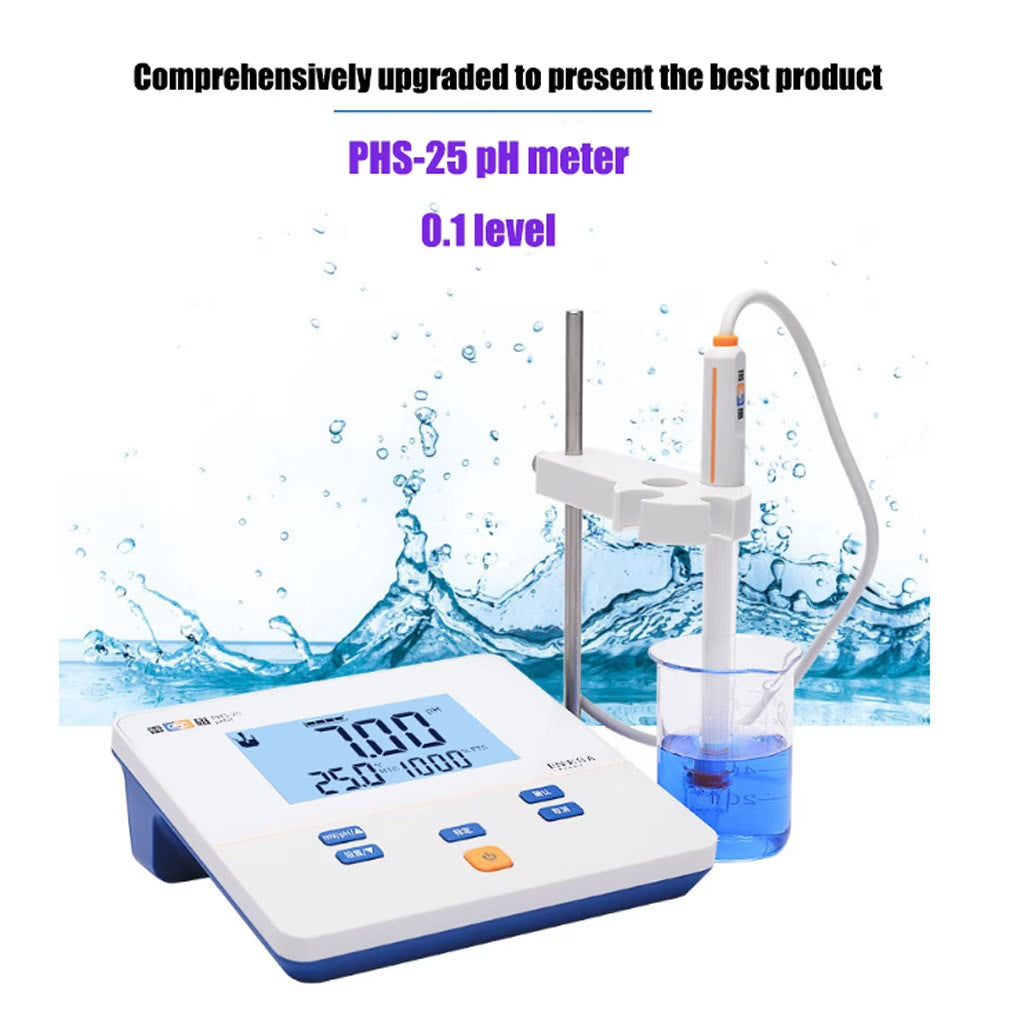 PHS-25 Digital Ph Meter for Laboratory Use | Manual Temperature Compensation | Accurate Acidity Measurement